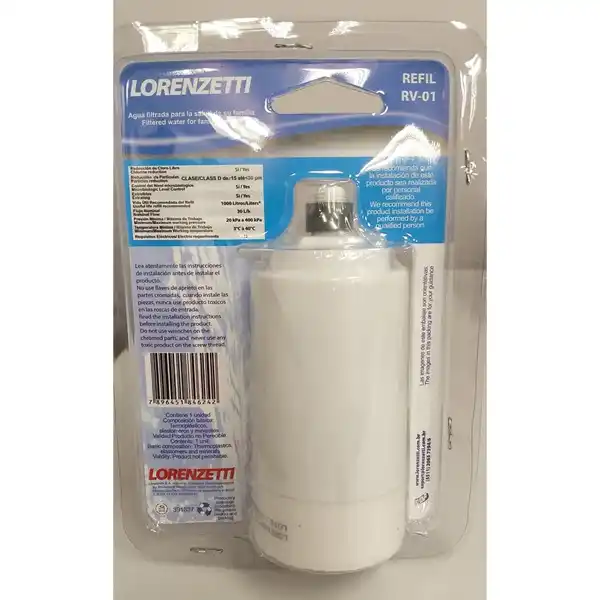 LORENZETTI Acqua Bella Water Filter Cartridge Acqua Bella Water Filter Cartridge