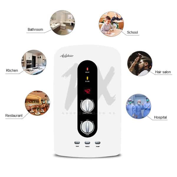 Anlabeier Tankless Heater with Pump Instant Shower + HAND SHOWER - For Extremely Salty Water Anlabeier Tankless Heater with Pump Instant Shower