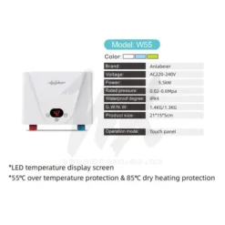 Anlabeier Tankless Heater/ Undersink Heater