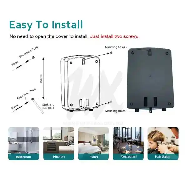 Anlabeier Digital Instant Water Heater with Pump + BLACK RAIN SHOWER SET Anlabeier Instant Shower with Pump Tankless Heater