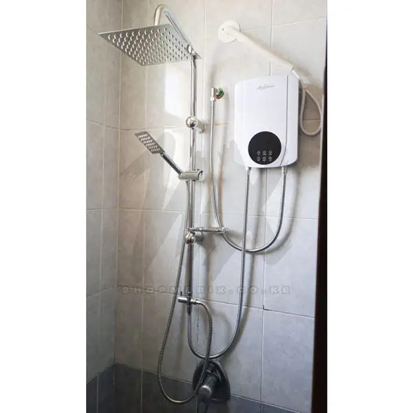 Anlabeier Touch Control Instant Water Heater with Pump + Rain Shower