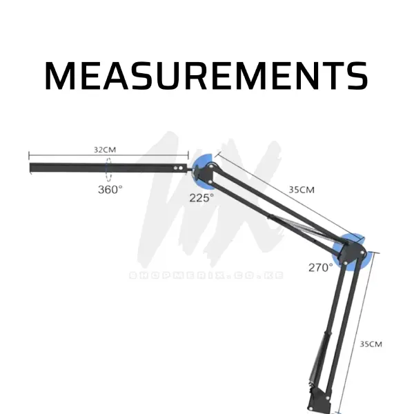 Adjustable Dimmable USB LED Desk Lamp With Clamp Adjustable Dimmable USB LED Desk Lamp