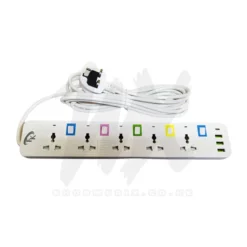 5 Ways 5 Metres Extension Cable with USB Ports 5 Ways Extension Cable with USB Ports