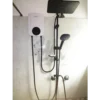 Anlabeier Touch Control Instant Water Heater with Pump + BLACK RAIN SHOWER SET