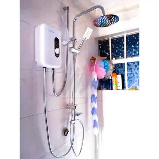 Anlabeier Instant Water Heater with CHROME RAIN SHOWER SET